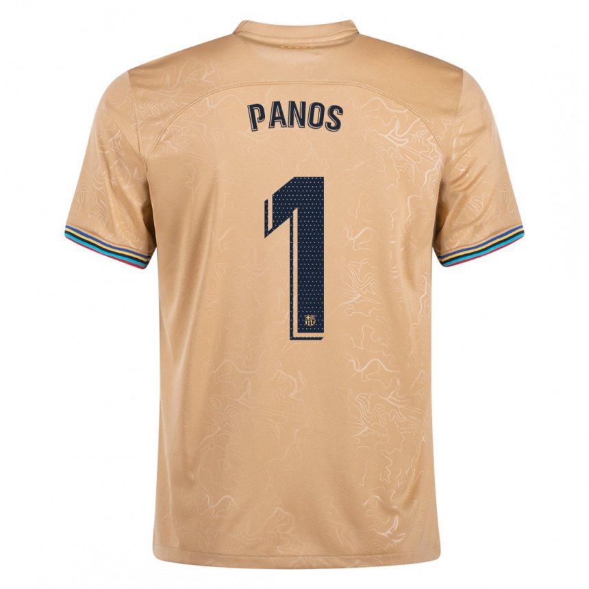 Mujer Camiseta Sandra Panos #1 Oro 2ª Equipación 2022/23 La Camisa