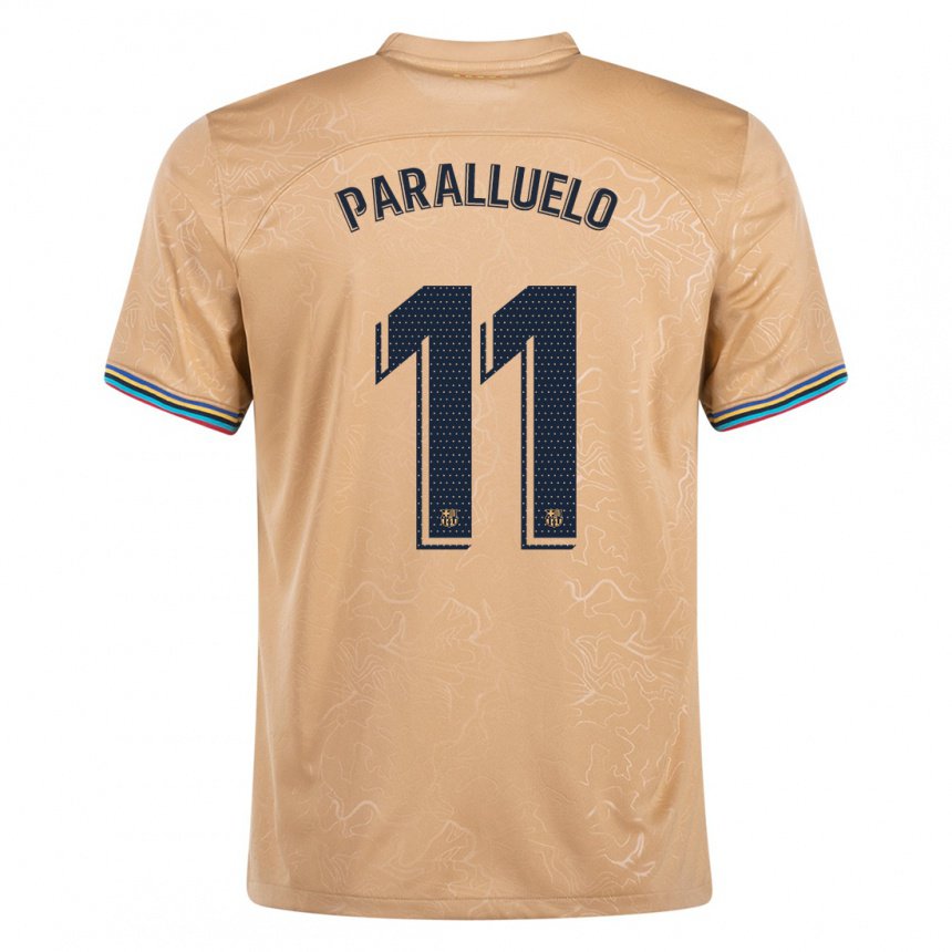 Mujer Camiseta Salma Paralluelo #11 Oro 2ª Equipación 2022/23 La Camisa