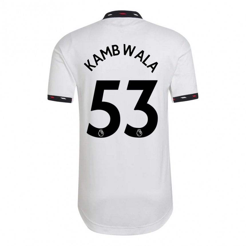 Mujer Camiseta Willy Kambwala #53 Blanco 2ª Equipación 2022/23 La Camisa