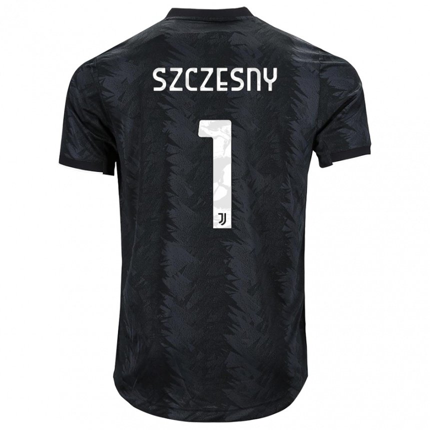 Mujer Camiseta Wojciech Szczesny #1 Negro Oscuro 2ª Equipación 2022/23 La Camisa