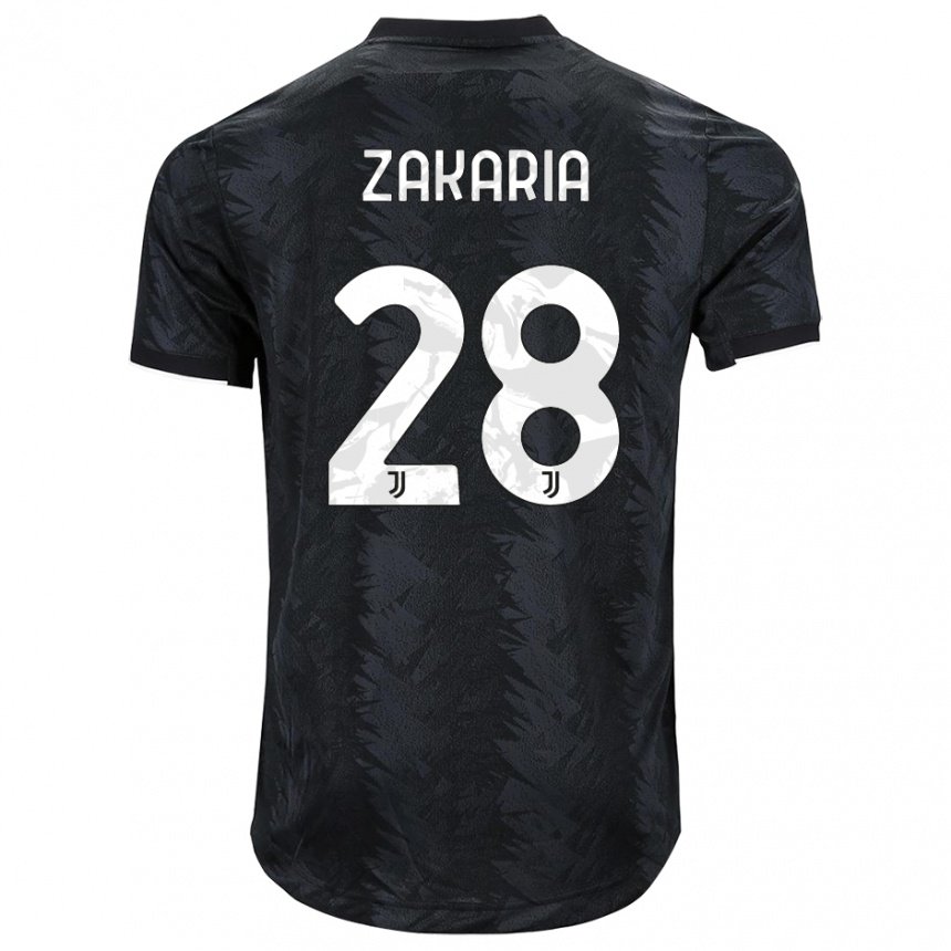 Mujer Camiseta Denis Zakaria #28 Negro Oscuro 2ª Equipación 2022/23 La Camisa