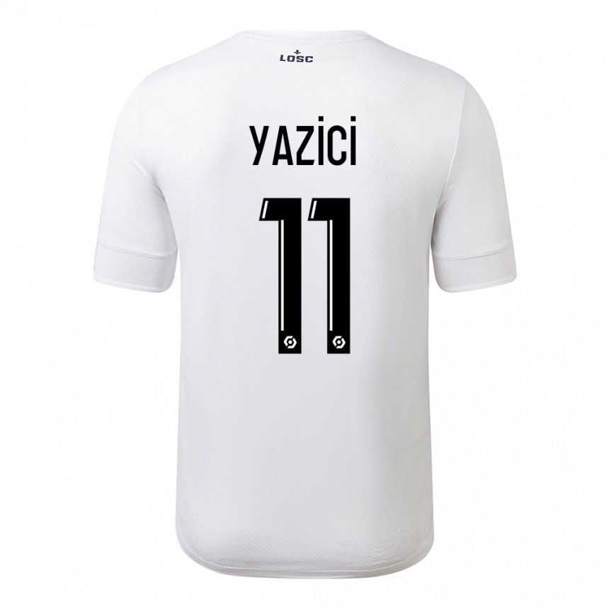 Mujer Camiseta Yusuf Yazici #11 Carmesí Blanco 2ª Equipación 2022/23 La Camisa