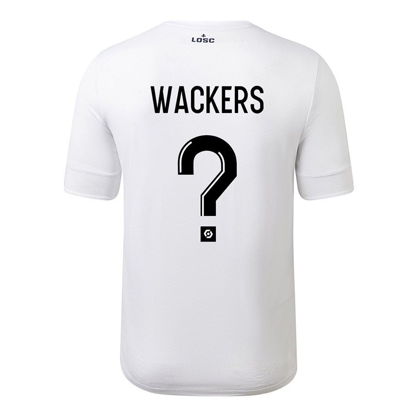 Mujer Camiseta Maxime Wackers #0 Carmesí Blanco 2ª Equipación 2022/23 La Camisa