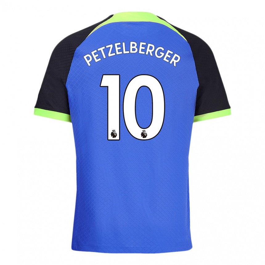 Mujer Camiseta Ramona Petzelberger #10 Azul Verde 2ª Equipación 2022/23 La Camisa