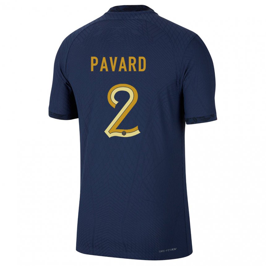 Niño Camiseta Francia Benjamin Pavard #2 Azul Marino 1ª Equipación 22-24 La Camisa