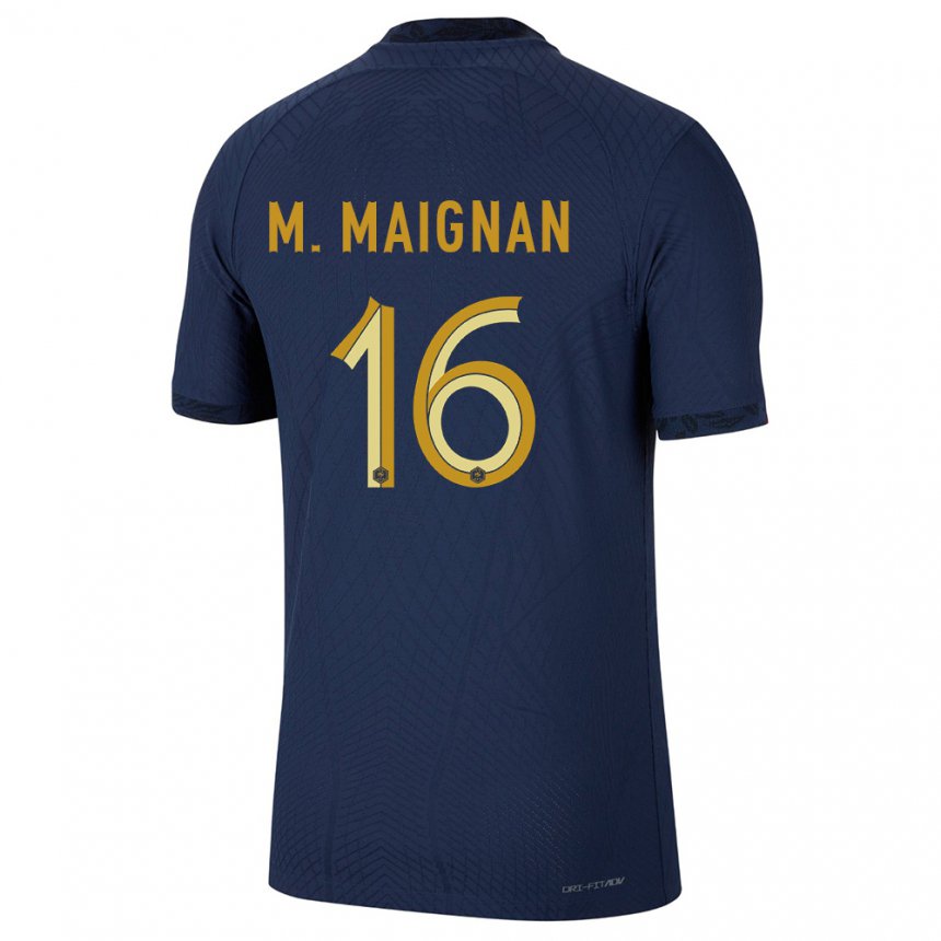 Niño Camiseta Francia Mike Maignan #16 Azul Marino 1ª Equipación 22-24 La Camisa