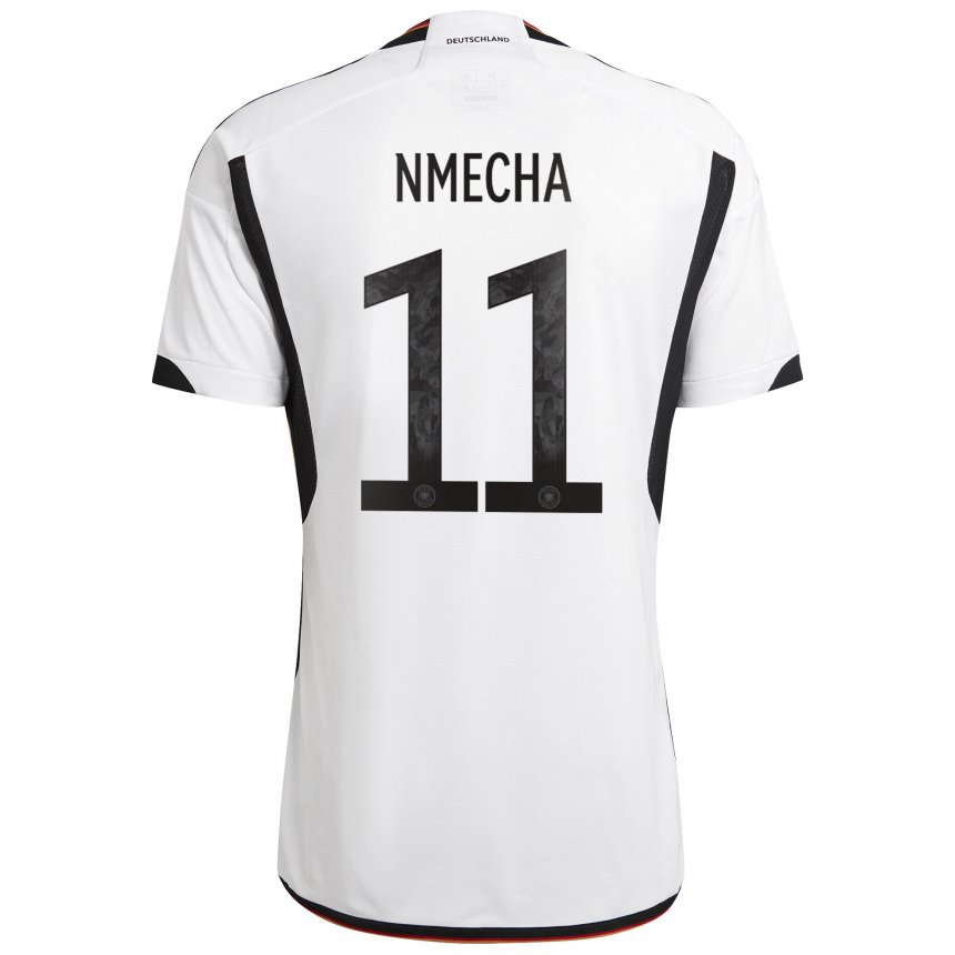 Niño Camiseta Alemania Lukas Nmecha #11 Blanco Negro 1ª Equipación 22-24 La Camisa