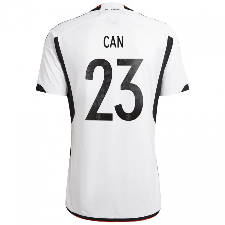 Niño Camiseta Alemania Emre Can #23 Blanco Negro 1ª Equipación 22-24 La Camisa