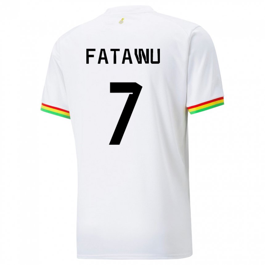 Niño Camiseta Ghana Issahaku Fatawu #7 Blanco 1ª Equipación 22-24 La Camisa