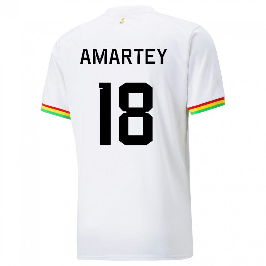Niño Camiseta Ghana Daniel Amartey #18 Blanco 1ª Equipación 22-24 La Camisa