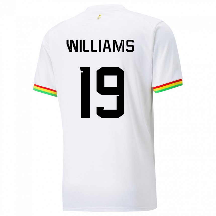 Niño Camiseta Ghana Inaki Williams #19 Blanco 1ª Equipación 22-24 La Camisa