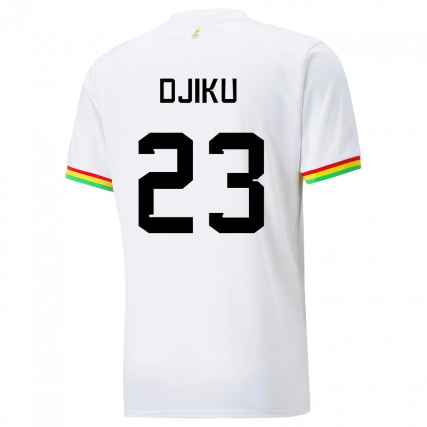 Niño Camiseta Ghana Alexander Djiku #23 Blanco 1ª Equipación 22-24 La Camisa