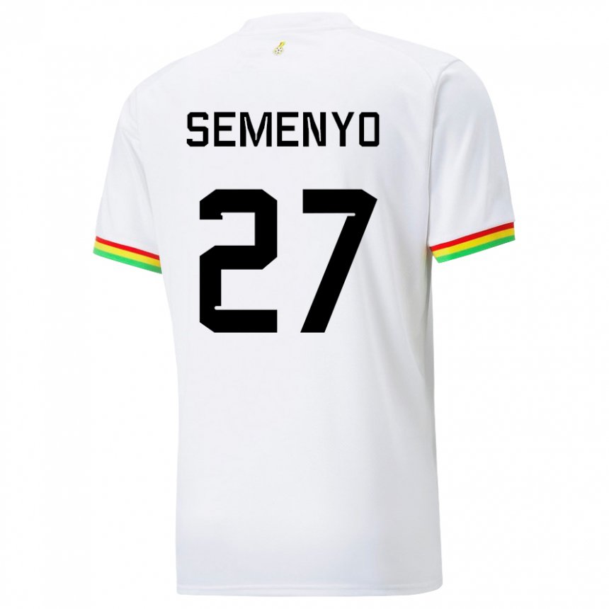 Niño Camiseta Ghana Antoine Semenyo #27 Blanco 1ª Equipación 22-24 La Camisa