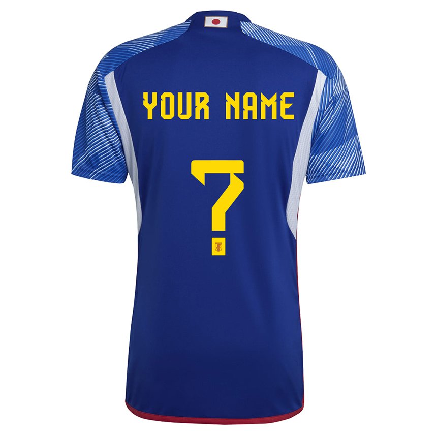 Niño Camiseta Japón Su Nombre #0 Azul Real 1ª Equipación 22-24 La Camisa