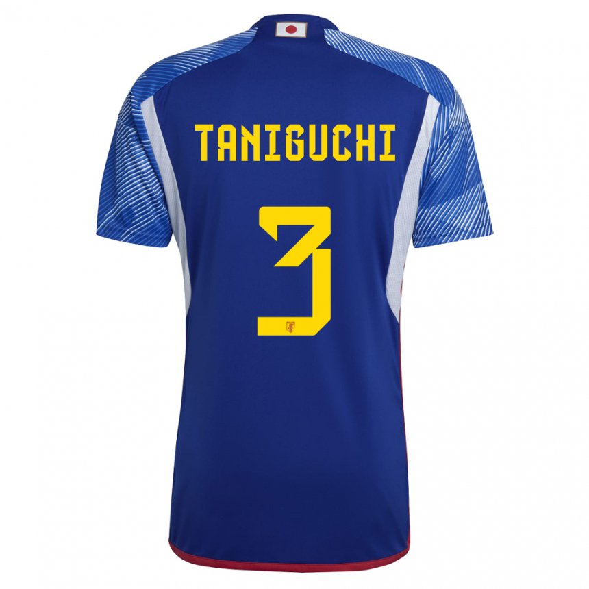 Niño Camiseta Japón Shogo Taniguchi #3 Azul Real 1ª Equipación 22-24 La Camisa