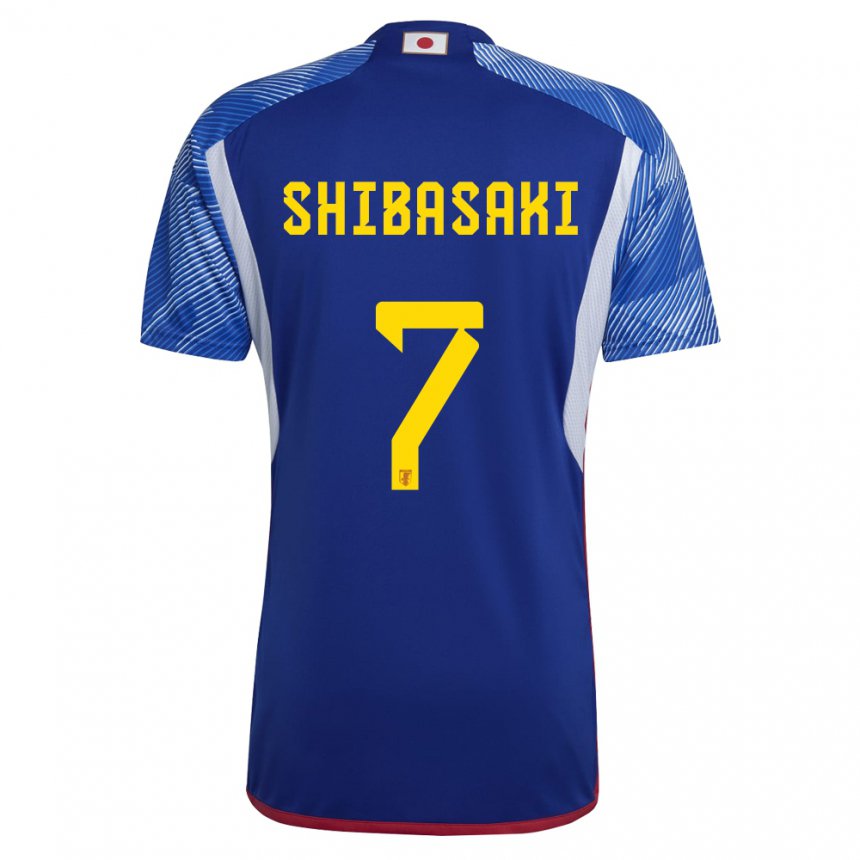 Niño Camiseta Japón Gaku Shibasaki #7 Azul Real 1ª Equipación 22-24 La Camisa