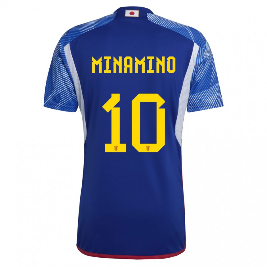 Niño Camiseta Japón Takumi Minamino #10 Azul Real 1ª Equipación 22-24 La Camisa