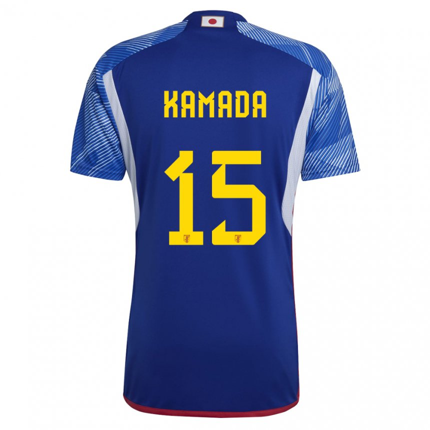Niño Camiseta Japón Daichi Kamada #15 Azul Real 1ª Equipación 22-24 La Camisa