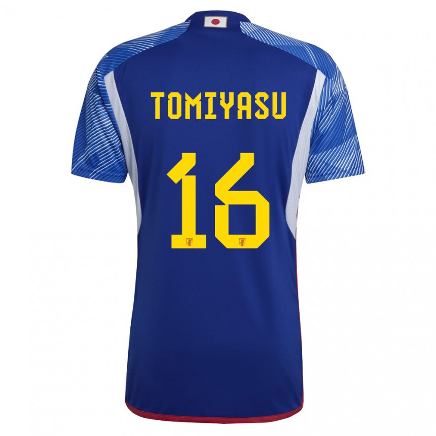 Niño Camiseta Japón Takehiro Tomiyasu #16 Azul Real 1ª Equipación 22-24 La Camisa