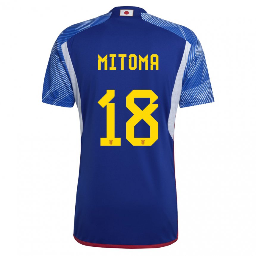 Niño Camiseta Japón Kaoru Mitoma #18 Azul Real 1ª Equipación 22-24 La Camisa