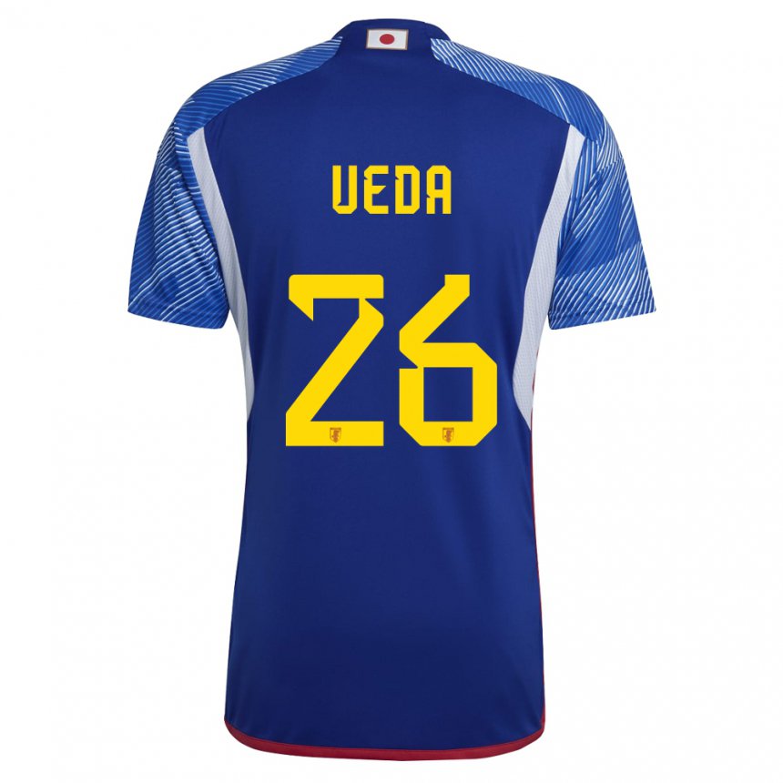 Niño Camiseta Japón Ayase Ueda #26 Azul Real 1ª Equipación 22-24 La Camisa