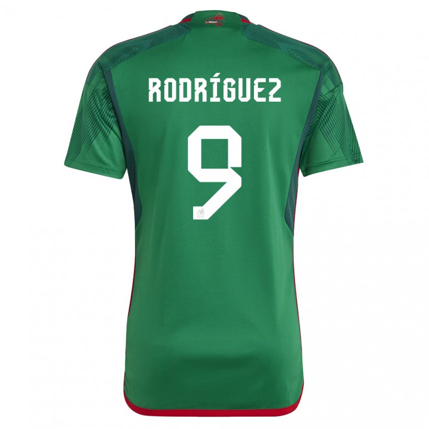 Niño Camiseta México Carlos Rodriguez #9 Verde 1ª Equipación 22-24 La Camisa