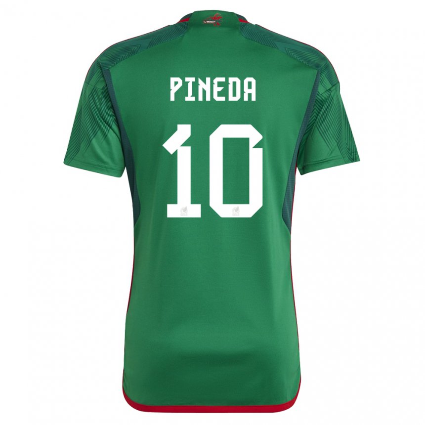 Niño Camiseta México Orbelin Pineda #10 Verde 1ª Equipación 22-24 La Camisa
