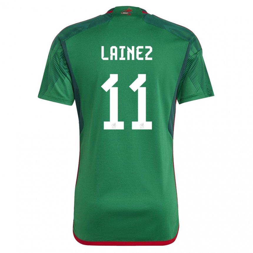 Niño Camiseta México Diego Lainez #11 Verde 1ª Equipación 22-24 La Camisa