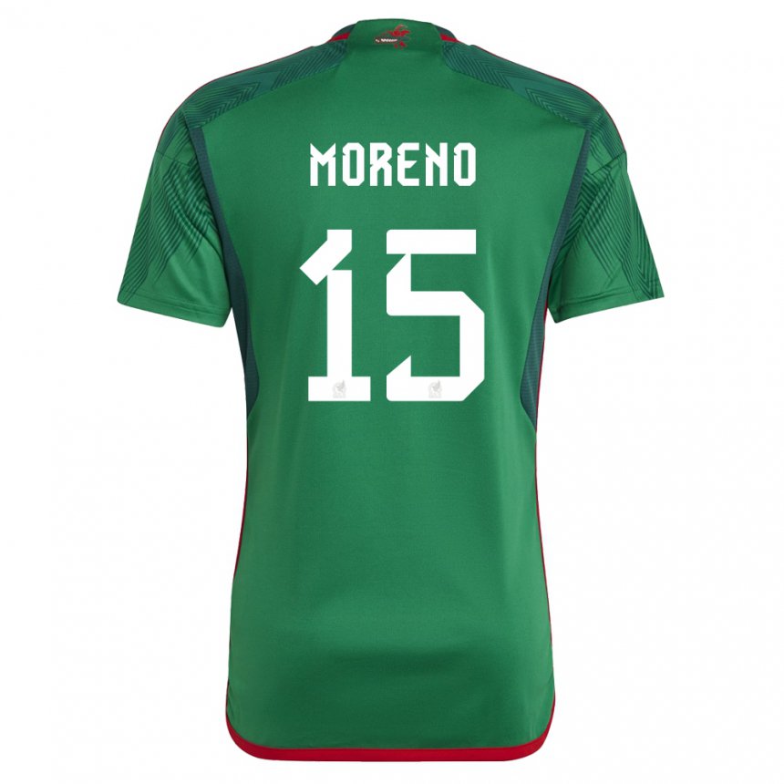 Niño Camiseta México Hector Moreno #15 Verde 1ª Equipación 22-24 La Camisa