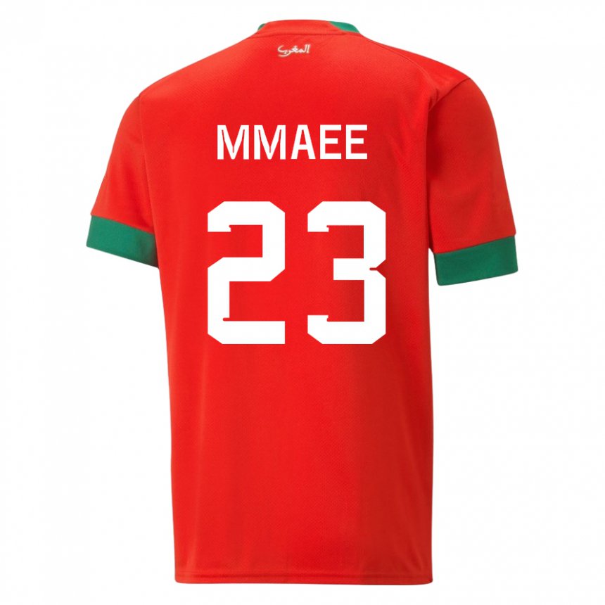 Niño Camiseta Marruecos Ryan Mmaee #23 Rojo 1ª Equipación 22-24 La Camisa