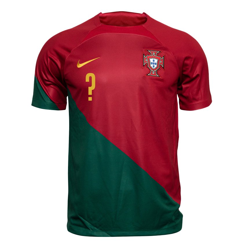 Niño Camiseta Portugal Su Nombre #0 Rojo Verde 1ª Equipación 22-24 La Camisa