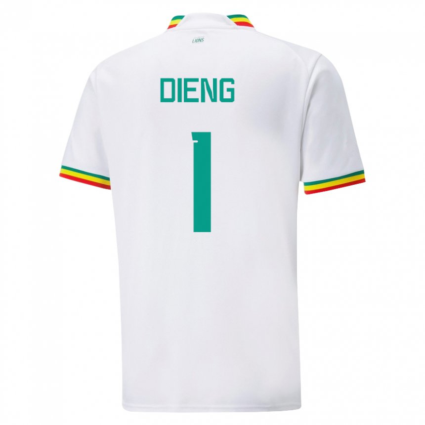 Niño Camiseta Senegal Timothy Dieng #1 Blanco 1ª Equipación 22-24 La Camisa