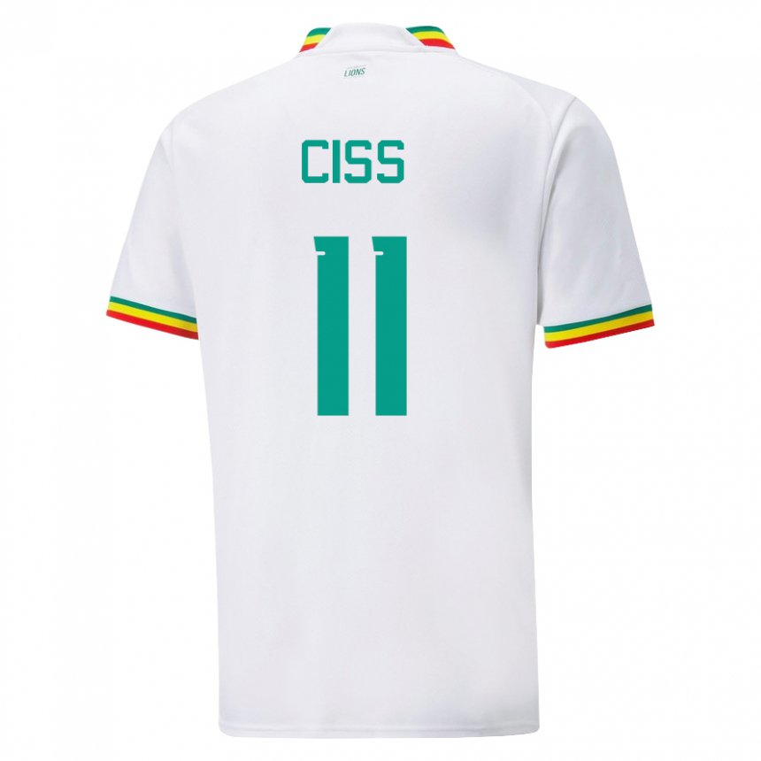 Niño Camiseta Senegal Pathe Ciss #11 Blanco 1ª Equipación 22-24 La Camisa