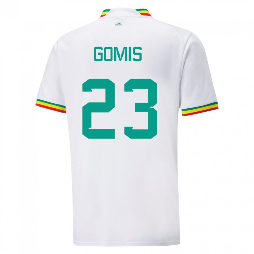 Niño Camiseta Senegal Alfred Gomis #23 Blanco 1ª Equipación 22-24 La Camisa