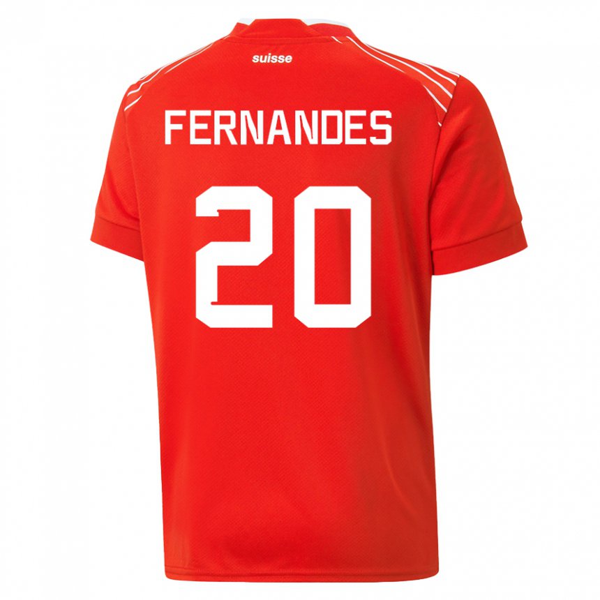 Niño Camiseta Suiza Edimilson Fernandes #20 Rojo 1ª Equipación 22-24 La Camisa