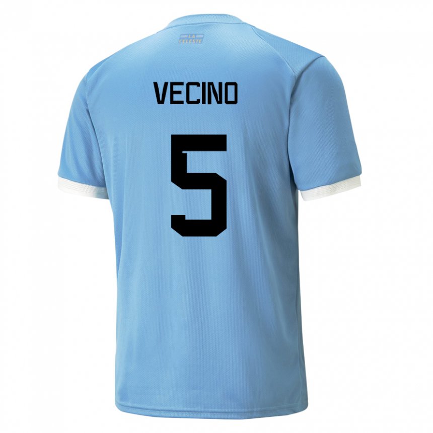 Niño Camiseta Uruguay Matias Vecino #5 Azul 1ª Equipación 22-24 La Camisa