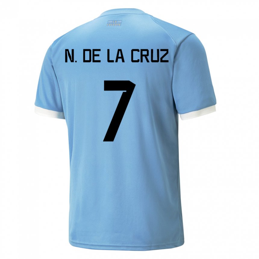 Niño Camiseta Uruguay Nicolas De La Cruz #7 Azul 1ª Equipación 22-24 La Camisa