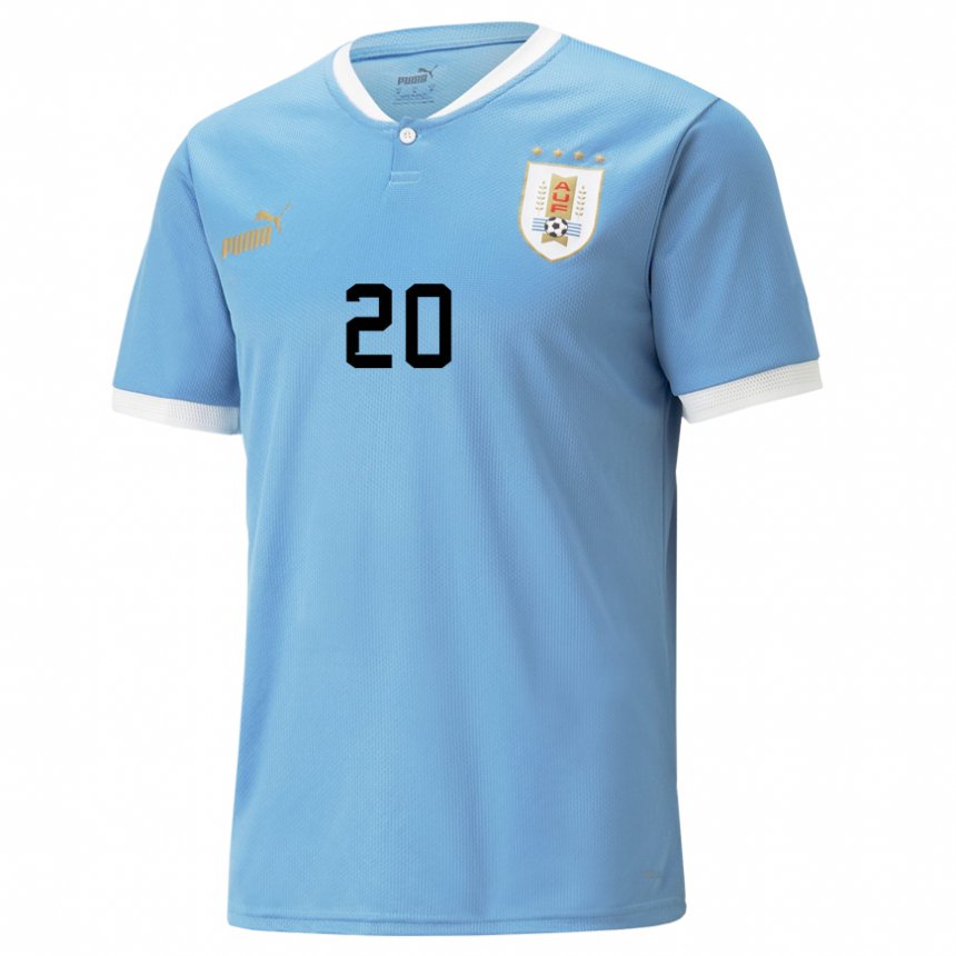 Niño Camiseta Uruguay Diego Rossi #20 Azul 1ª Equipación 22-24 La Camisa