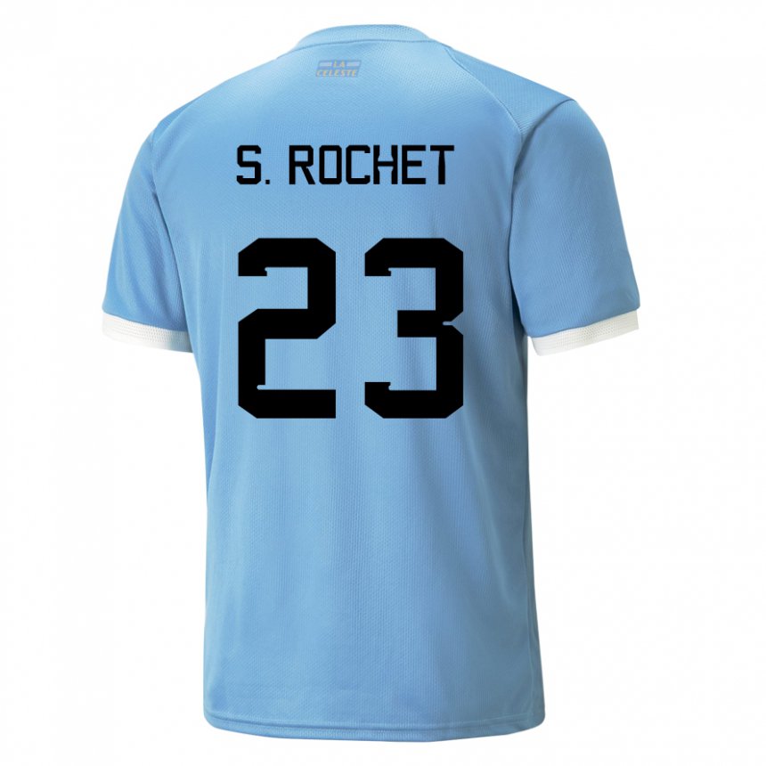 Niño Camiseta Uruguay Sergio Rochet #23 Azul 1ª Equipación 22-24 La Camisa