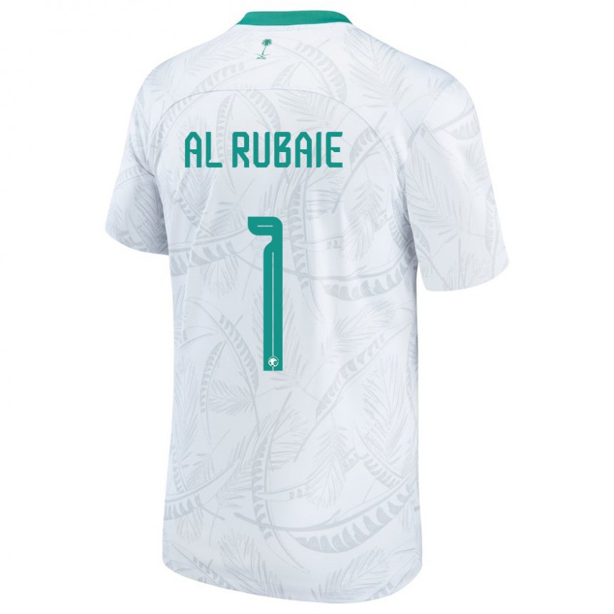 Niño Camiseta Arabia Saudita Mohammed Al Rubaie #1 Blanco 1ª Equipación 22-24 La Camisa