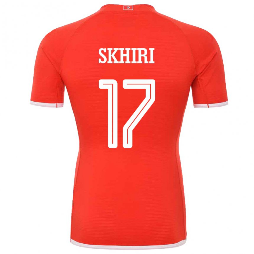 Niño Camiseta Túnez Ellyes Skhiri #17 Rojo 1ª Equipación 22-24 La Camisa