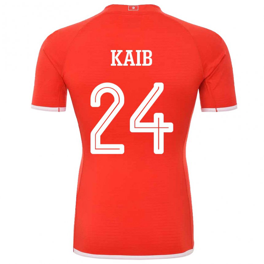 Niño Camiseta Túnez Rami Kaib #24 Rojo 1ª Equipación 22-24 La Camisa