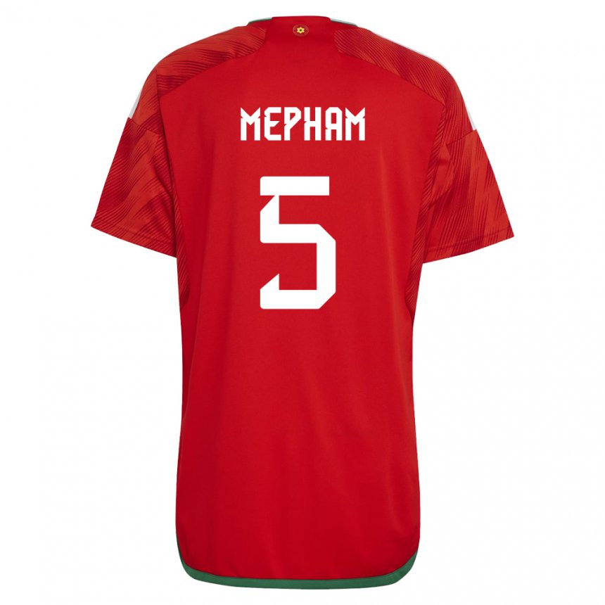 Niño Camiseta Gales Chris Mepham #5 Rojo 1ª Equipación 22-24 La Camisa