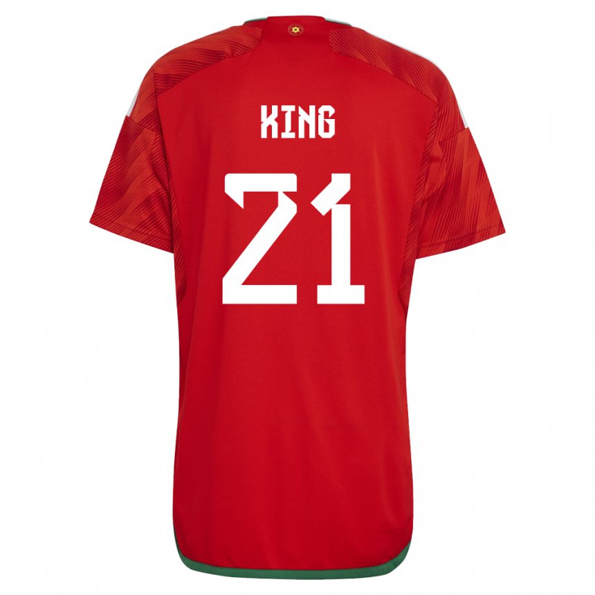 Niño Camiseta Gales Tom King #21 Rojo 1ª Equipación 22-24 La Camisa