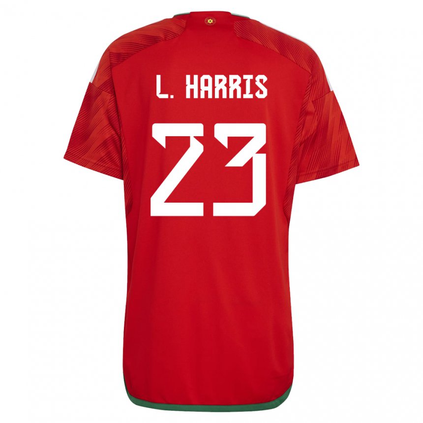 Niño Camiseta Gales Luke Harris #23 Rojo 1ª Equipación 22-24 La Camisa