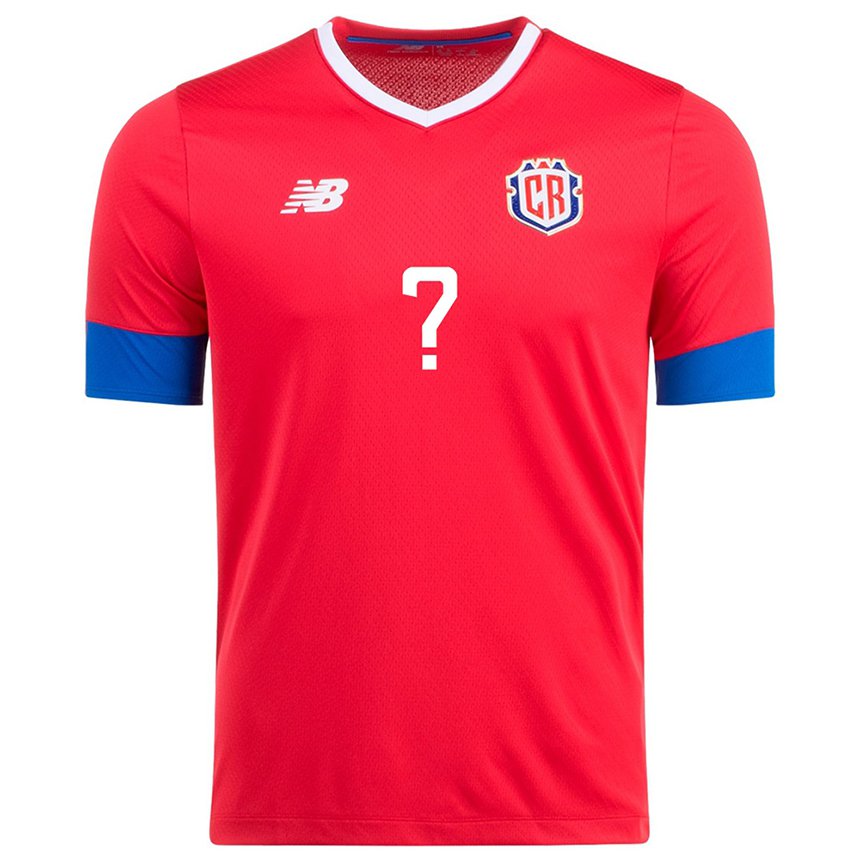 Niño Camiseta Costa Rica Su Nombre #0 Rojo 1ª Equipación 22-24 La Camisa