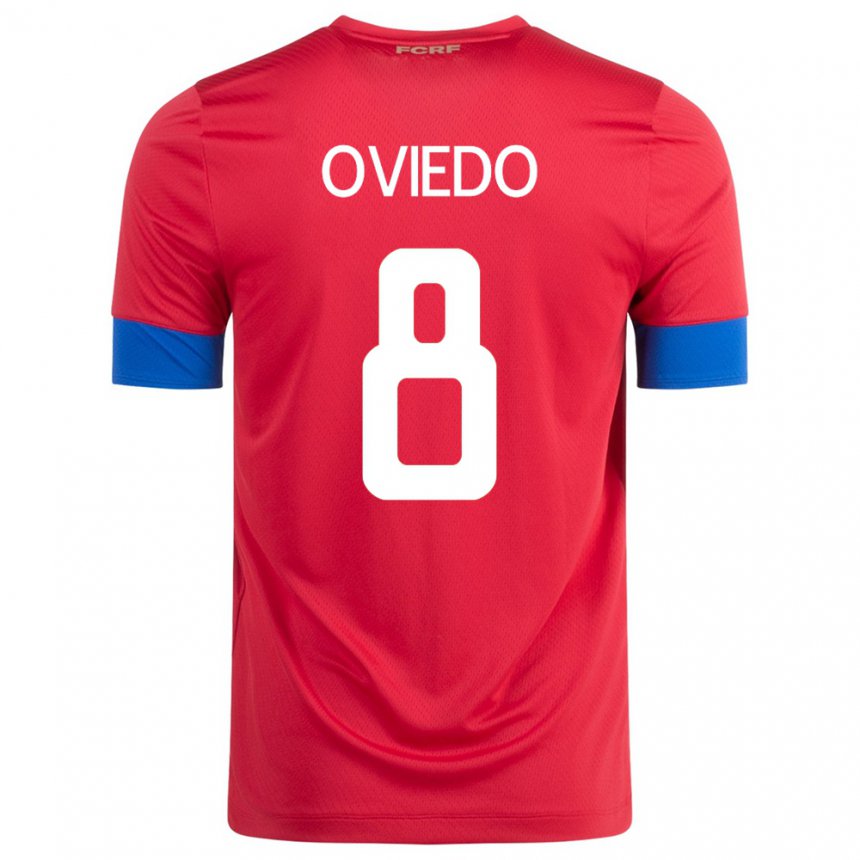 Niño Camiseta Costa Rica Bryan Oviedo #8 Rojo 1ª Equipación 22-24 La Camisa