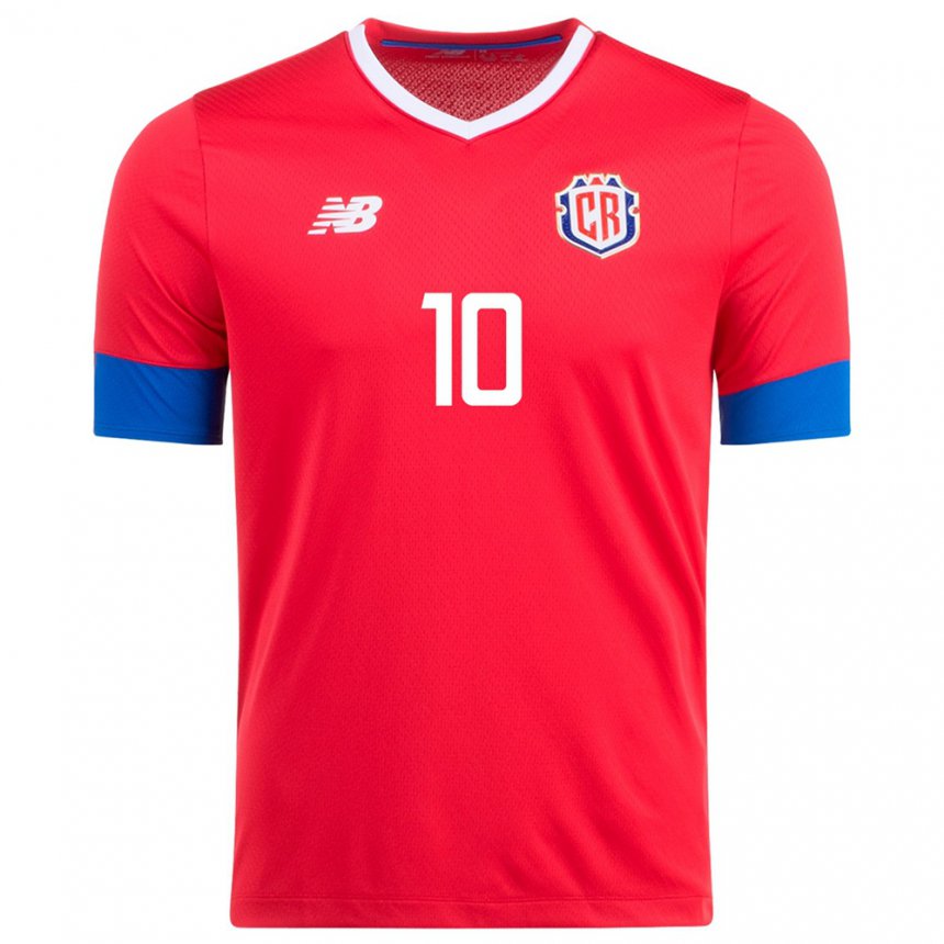 Niño Camiseta Costa Rica Bryan Ruiz #10 Rojo 1ª Equipación 22-24 La Camisa