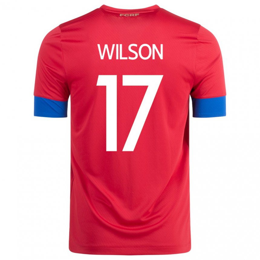 Niño Camiseta Costa Rica Roan Wilson #17 Rojo 1ª Equipación 22-24 La Camisa