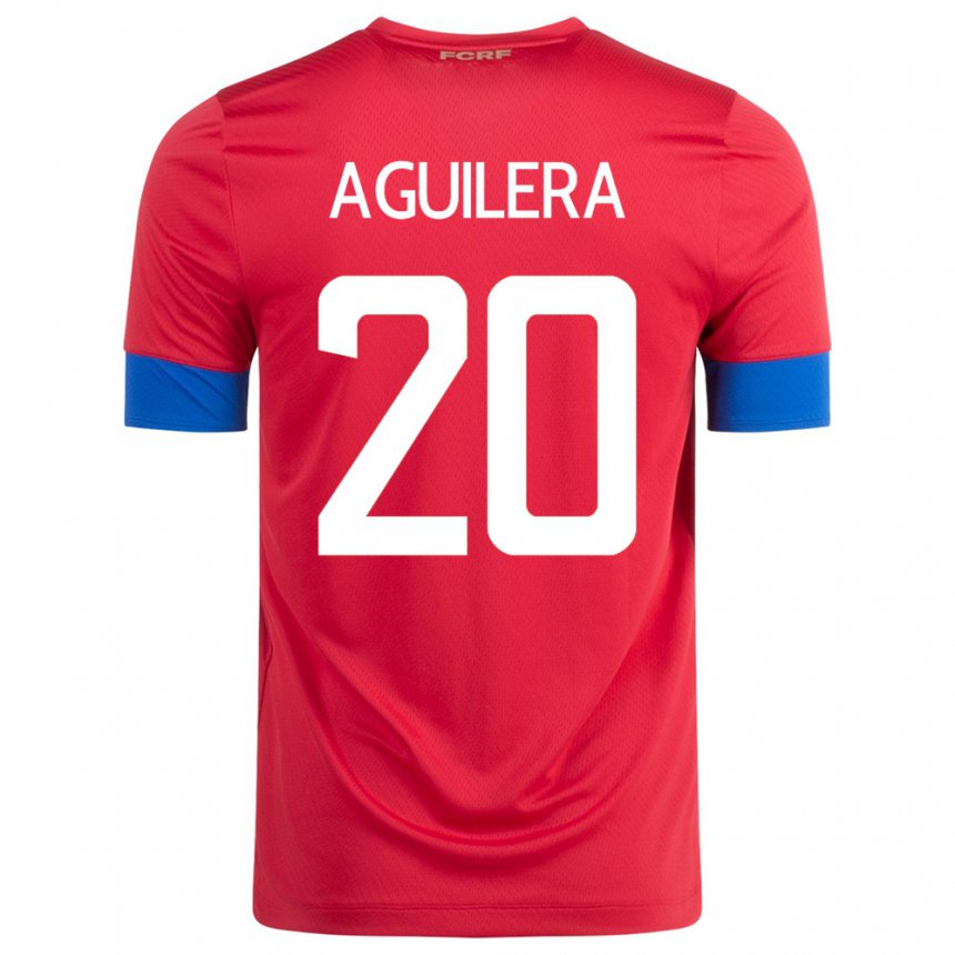 Niño Camiseta Costa Rica Brandon Aguilera #20 Rojo 1ª Equipación 22-24 La Camisa